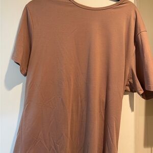 Basic Short Sleeve Tee in Dusty Rose